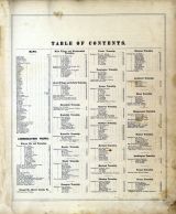 Table of Contents, Trumbull County 1874